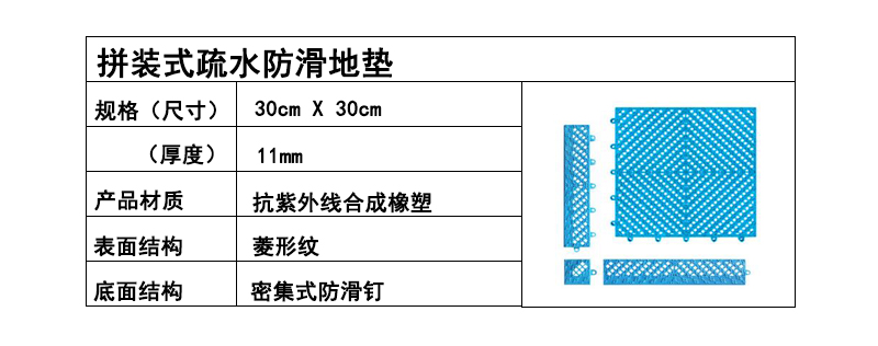 防滑疏水地墊,泳池疏水防滑地墊(圖5)